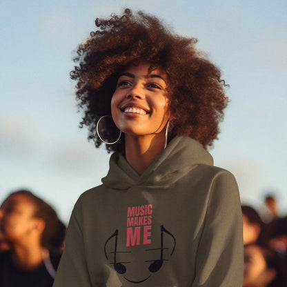 Music Makes Me Smile Unisex Hoodie