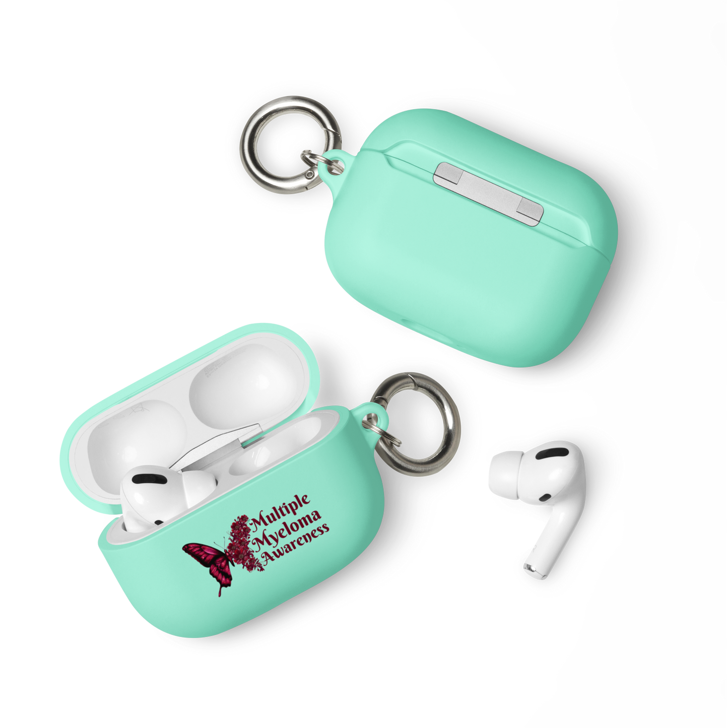 Myeloma Awareness Butterfly Rubber Case for AirPods®