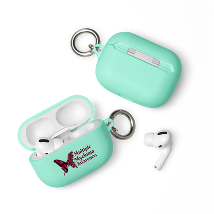 Myeloma Awareness Butterfly Rubber Case for AirPods®