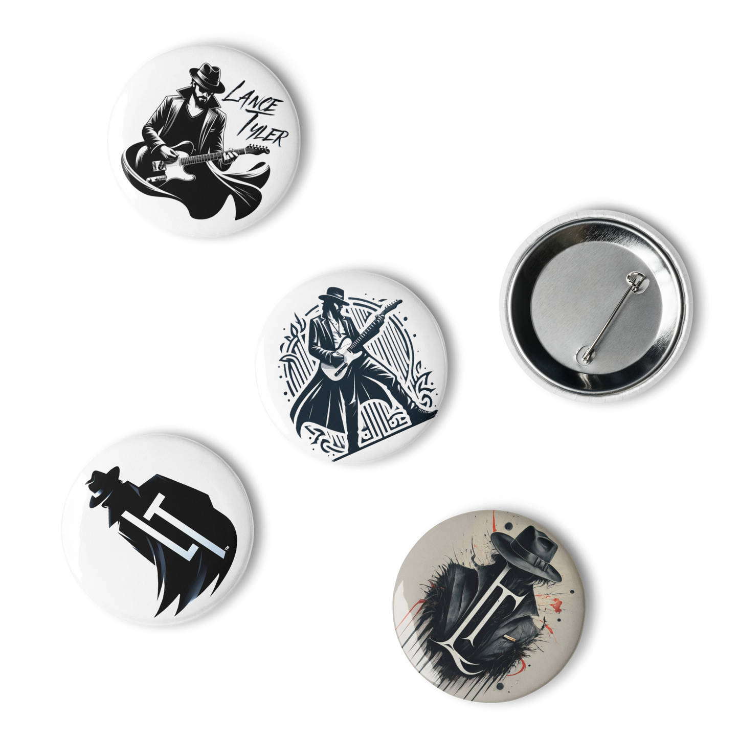 Lance Tyler™ Pin Button Set