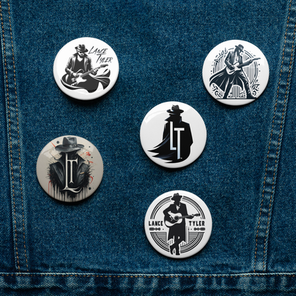 Lance Tyler™ Pin Button Set
