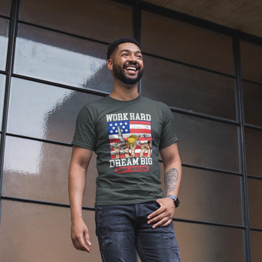 Work Hard Dream Big Short-Sleeve Unisex T-Shirt