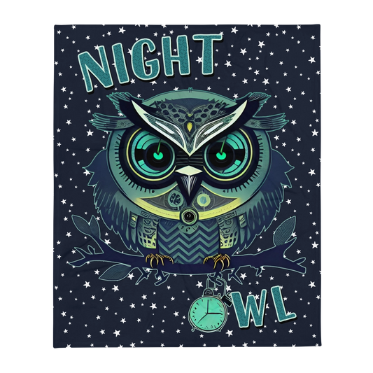 Night Owl Throw Blanket