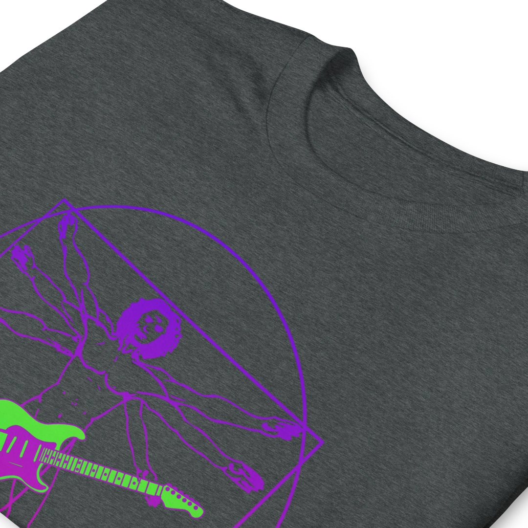 Vitruvian Guitar Man Unisex T-Shirt