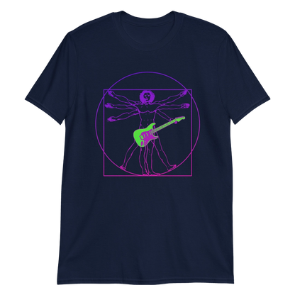 Vitruvian Guitar Man Unisex T-Shirt