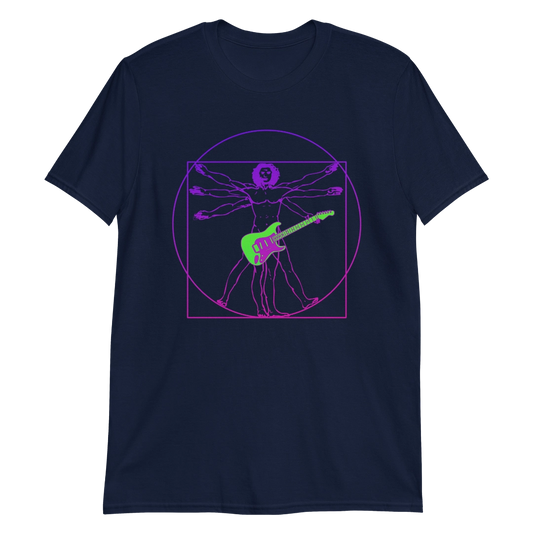 Vitruvian Guitar Man Unisex T-Shirt