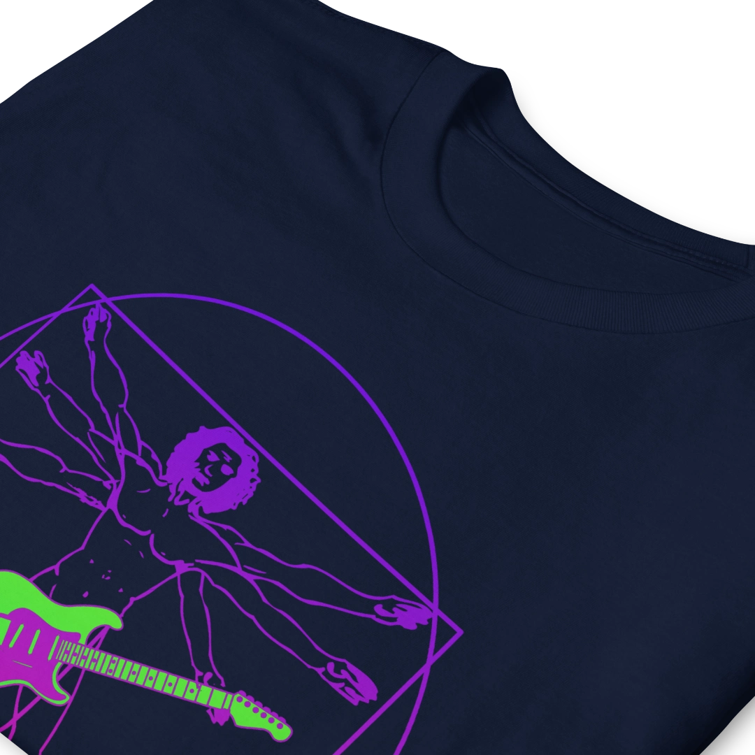 Vitruvian Guitar Man Unisex T-Shirt