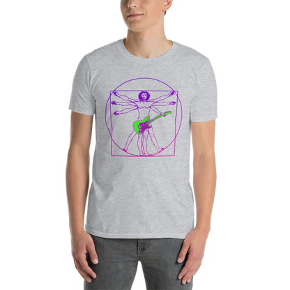 Vitruvian Guitar Man Unisex T-Shirt