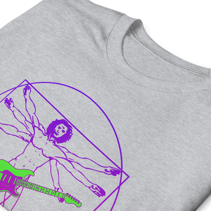 Vitruvian Guitar Man Unisex T-Shirt
