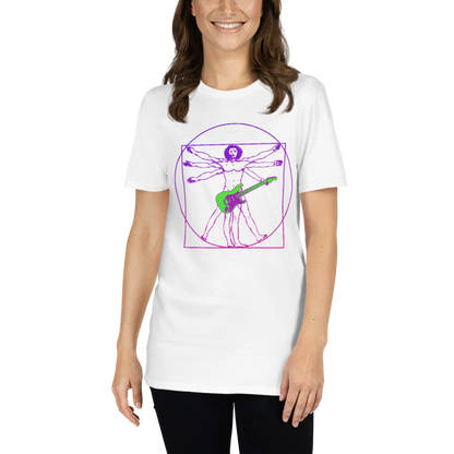 Vitruvian Guitar Man Unisex T-Shirt