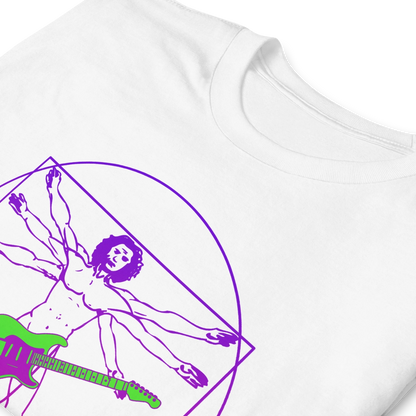 Vitruvian Guitar Man Unisex T-Shirt