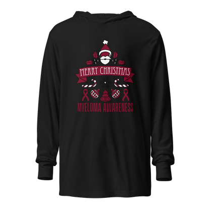 Myeloma Christmas Hooded Long-Sleeve Tee