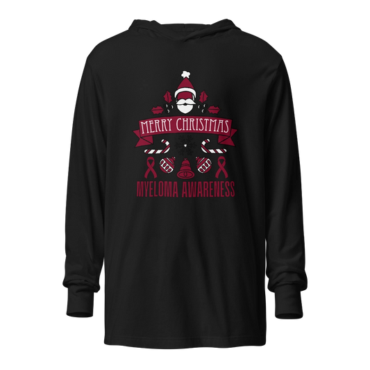 Myeloma Christmas Hooded Long-Sleeve Tee