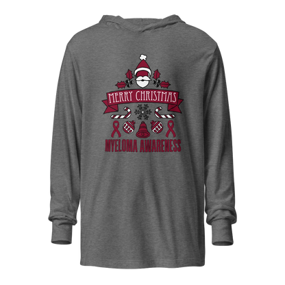 Myeloma Christmas Hooded Long-Sleeve Tee