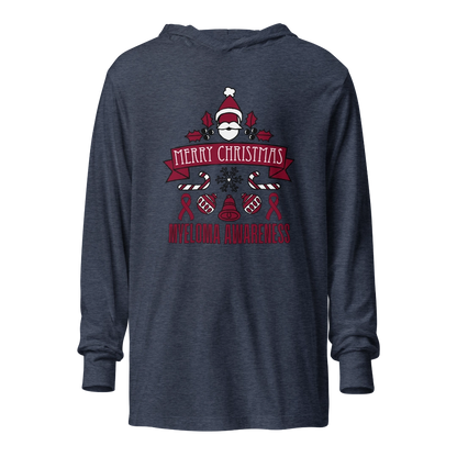 Myeloma Christmas Hooded Long-Sleeve Tee