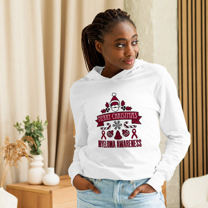 Myeloma Christmas Hooded Long-Sleeve Tee