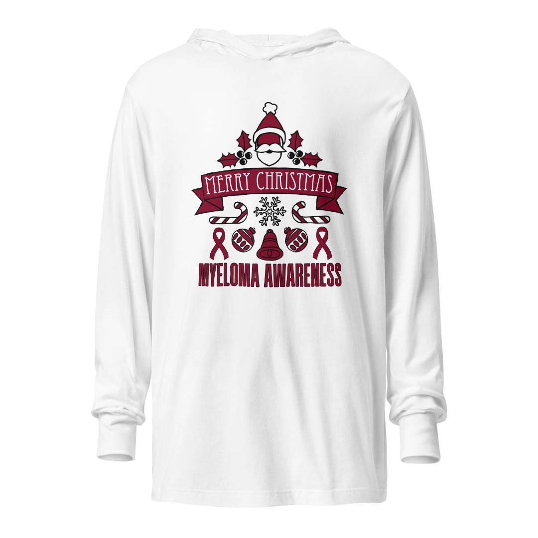 Myeloma Christmas Hooded Long-Sleeve Tee