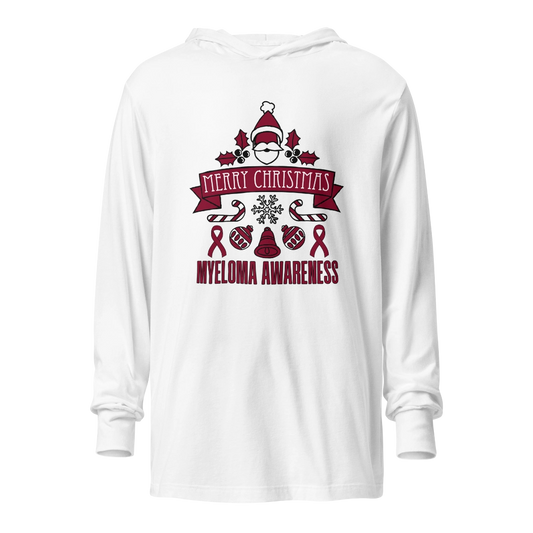Myeloma Christmas Hooded Long-Sleeve Tee