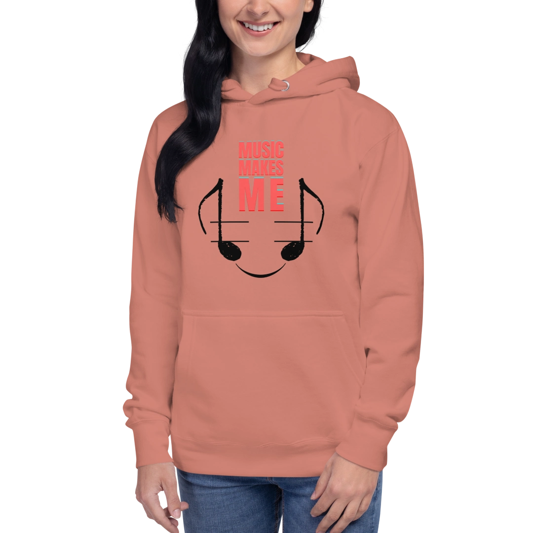 Music Makes Me Smile Unisex Hoodie
