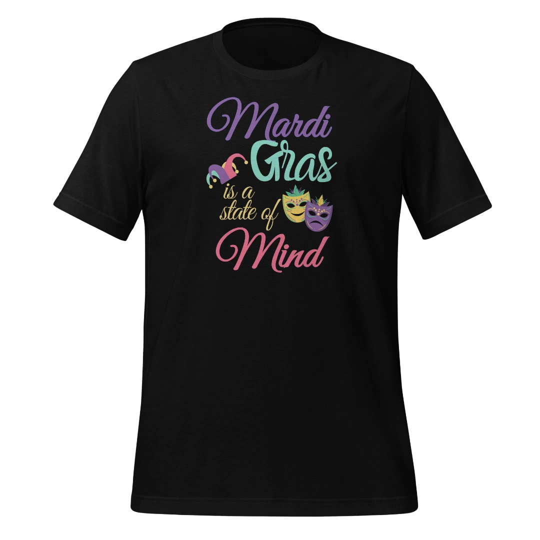 Mardi Gras State Of Mind Unisex T-Shirt