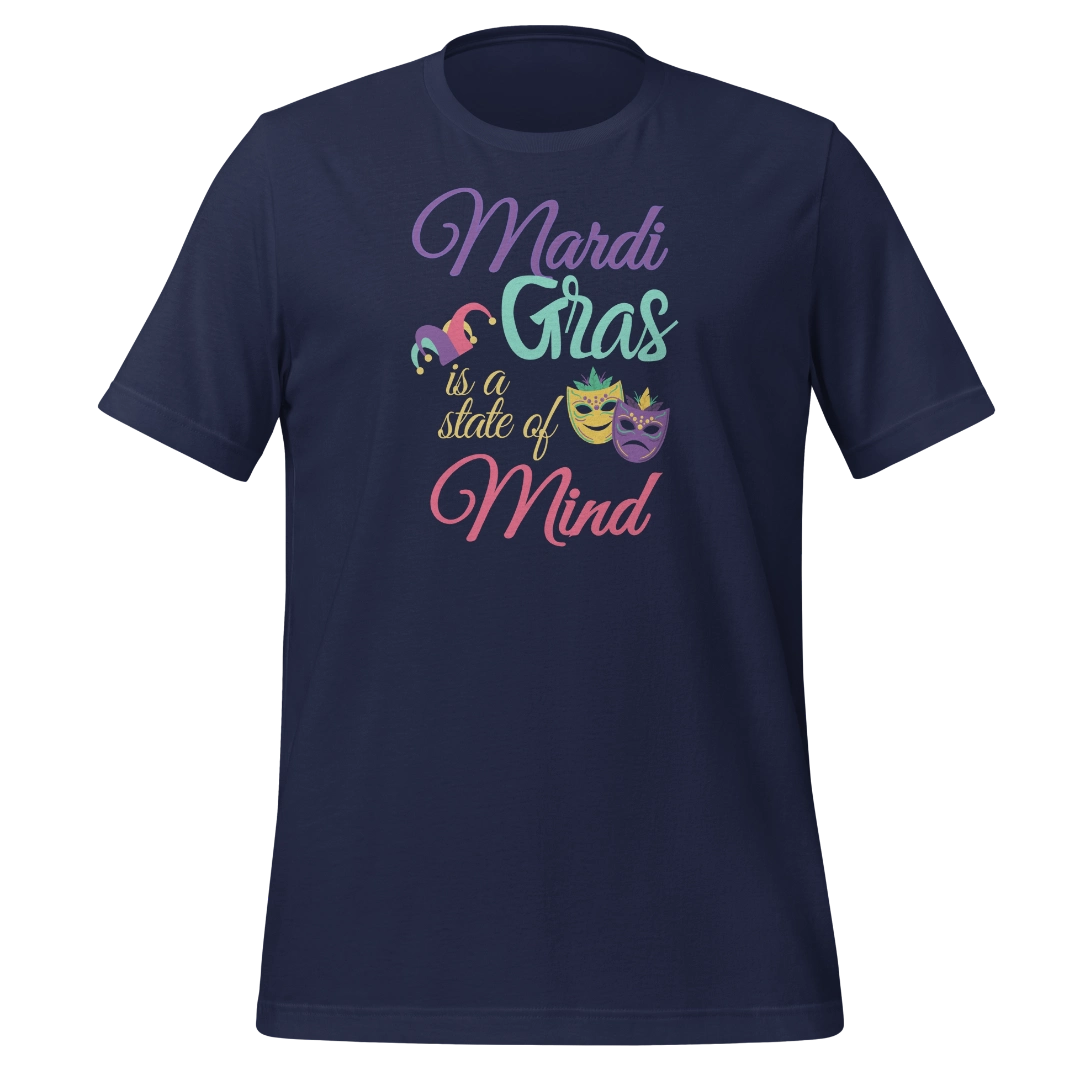 Mardi Gras State Of Mind Unisex T-Shirt
