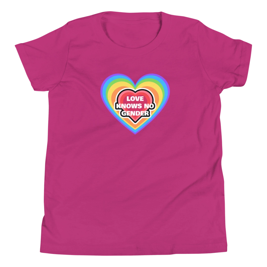 Love Knows No Gender Youth Short Sleeve T-Shirt