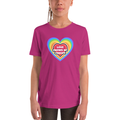 Love Knows No Gender Youth Short Sleeve T-Shirt