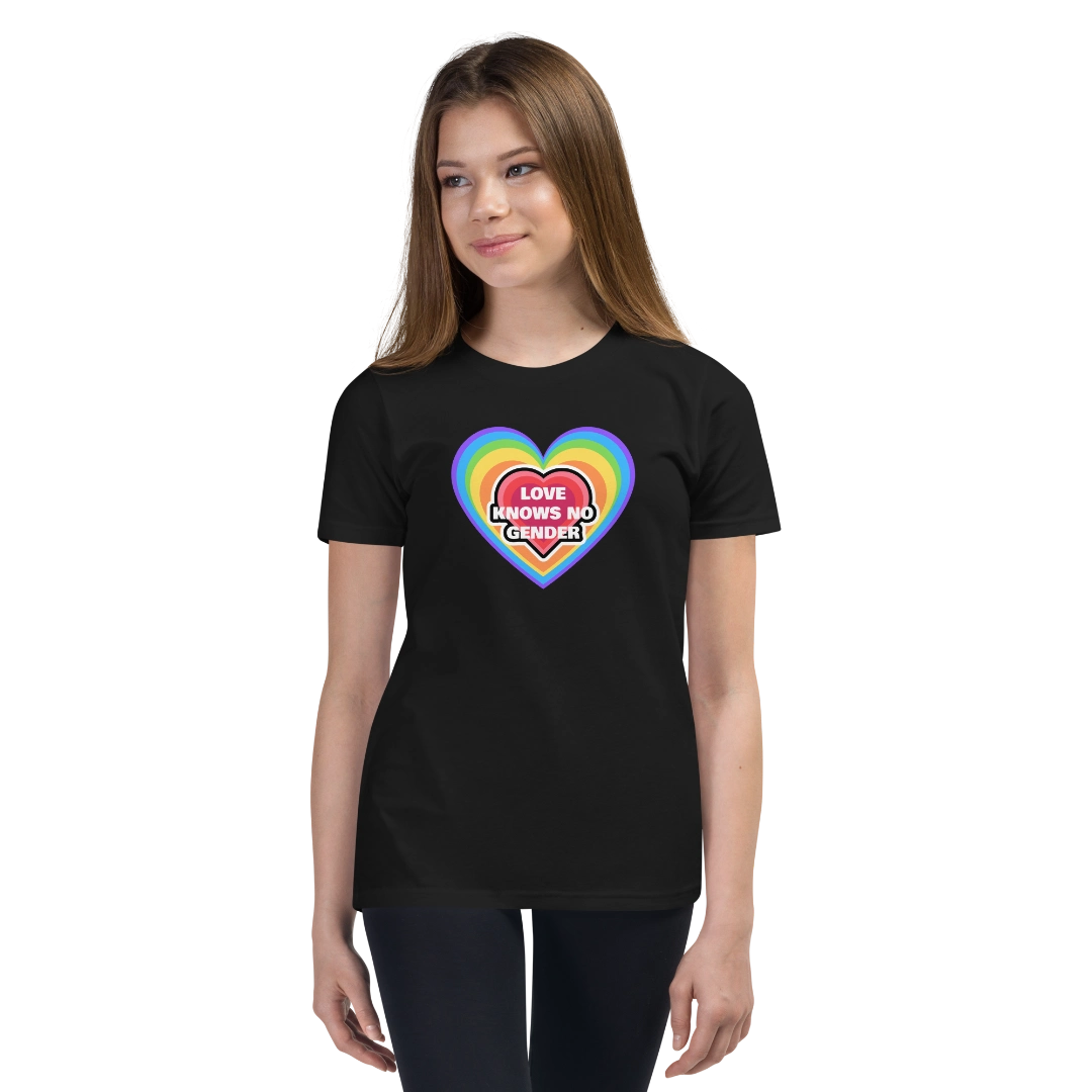 Love Knows No Gender Youth Short Sleeve T-Shirt