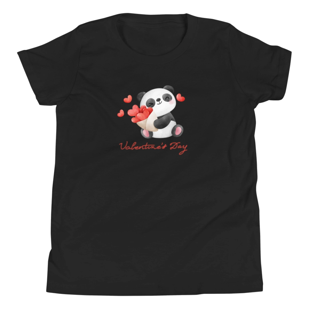 Valentines Panda Youth T-Shirt