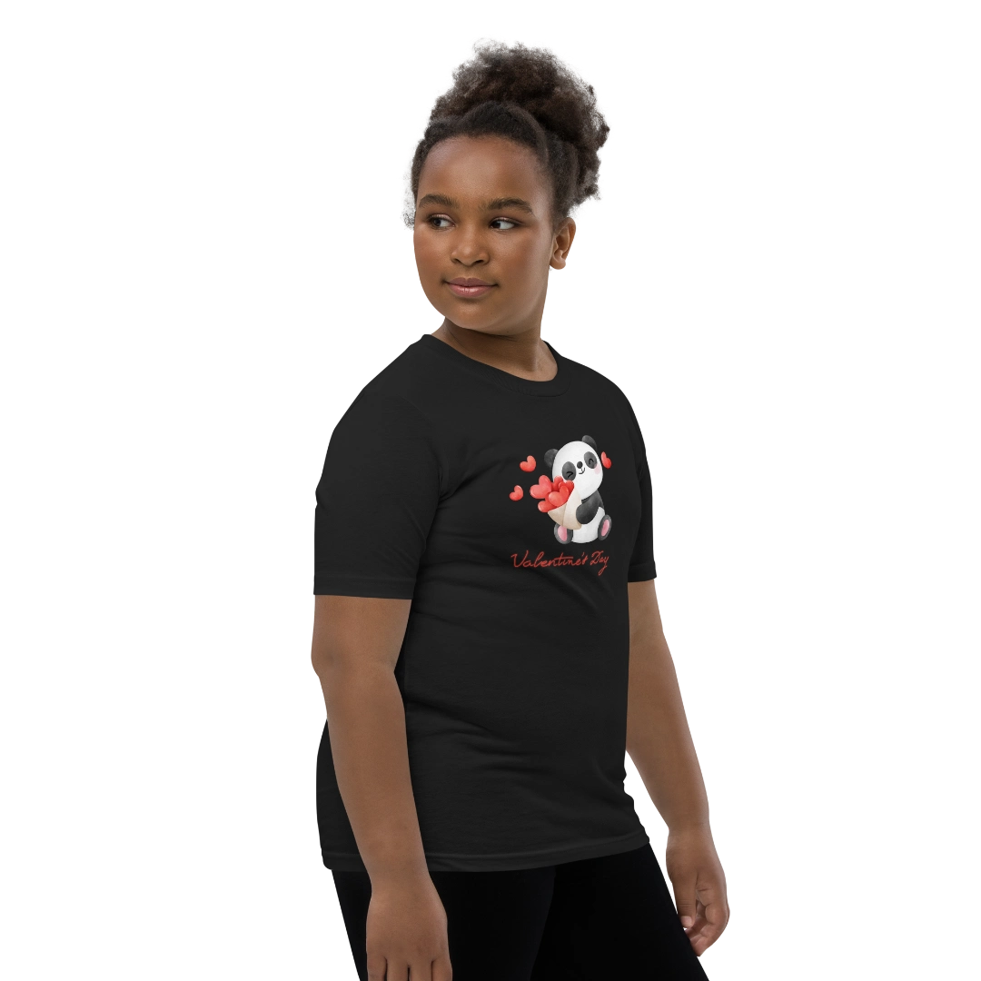 Valentines Panda Youth T-Shirt
