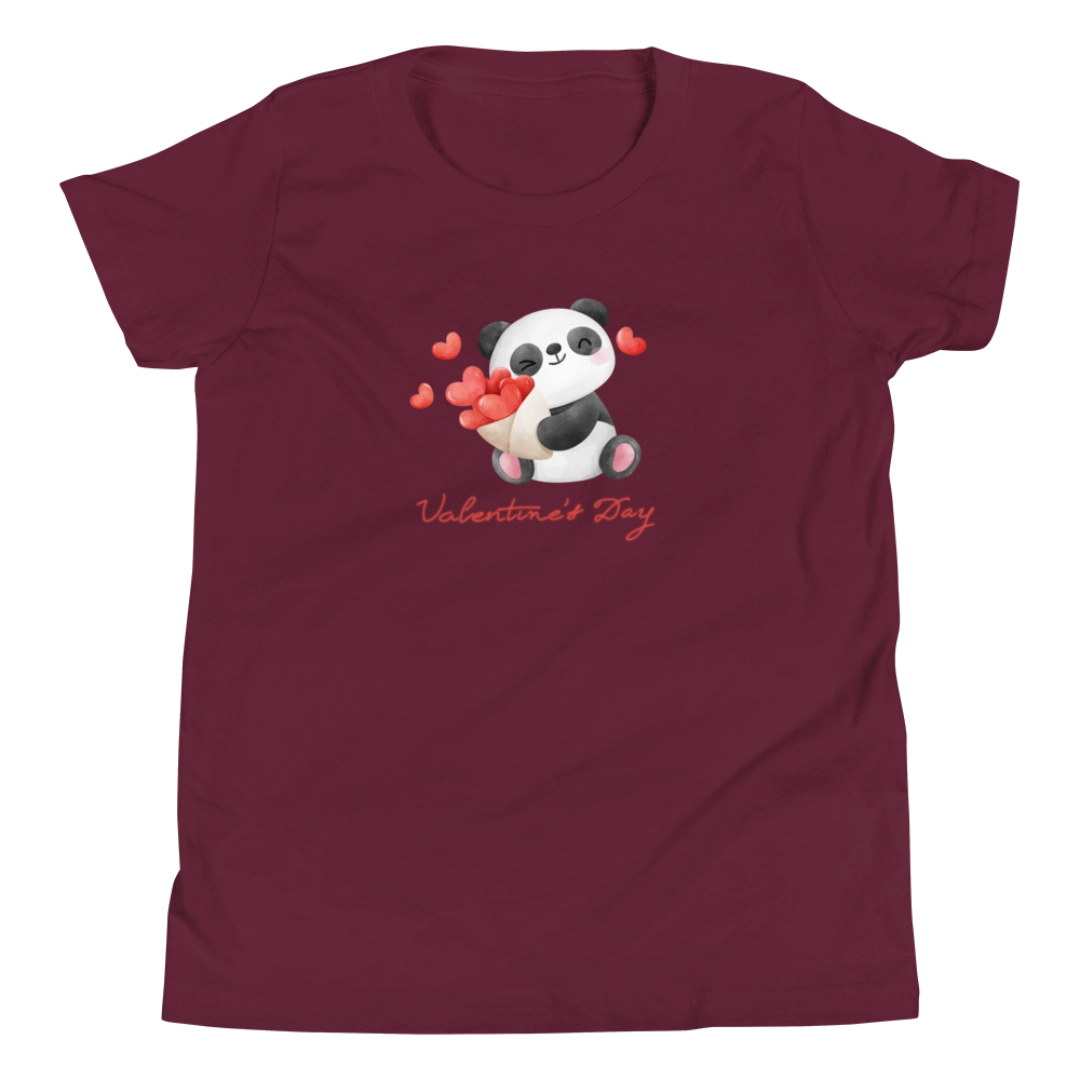 Valentines Panda Youth T-Shirt