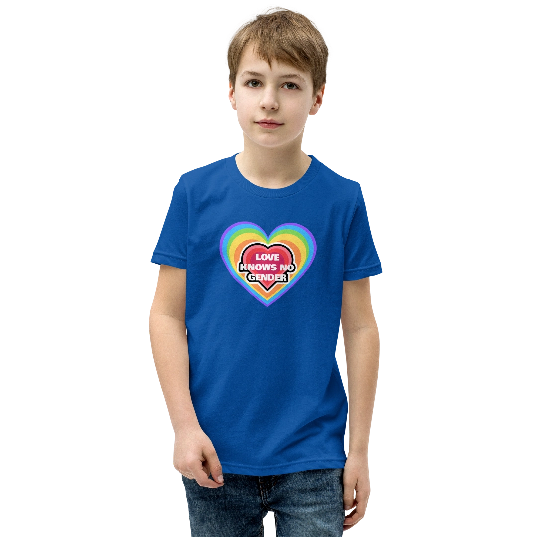 Love Knows No Gender Youth Short Sleeve T-Shirt