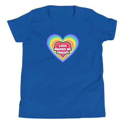 Love Knows No Gender Youth Short Sleeve T-Shirt